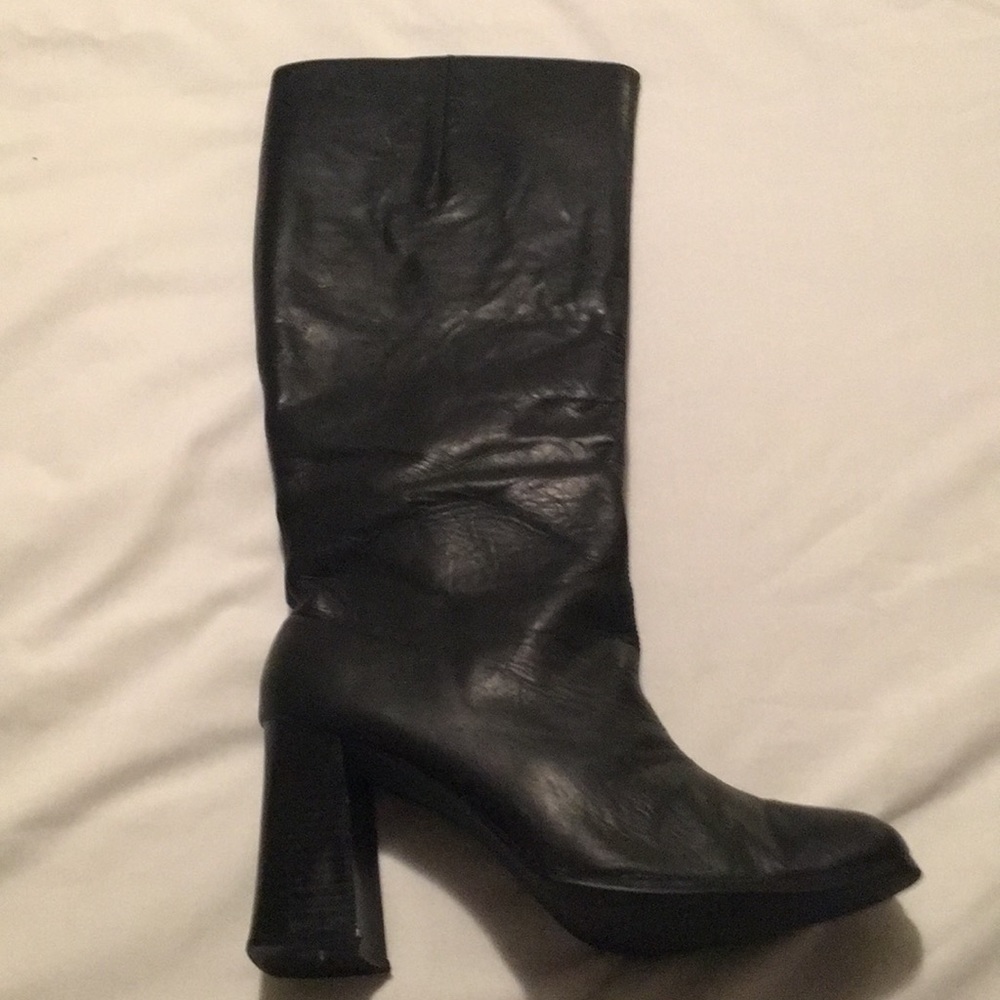 LAST CHANCE - Black Knee High Boots - 10M